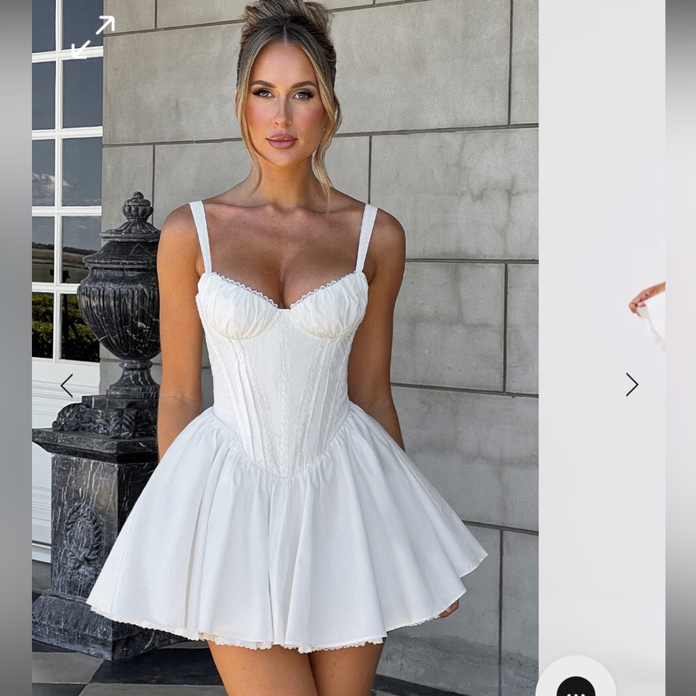 NEW BABYBOO Josie Mini Dress white